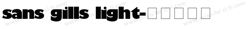 sans gills light字体转换